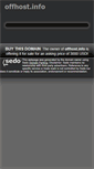 Mobile Screenshot of offhost.info